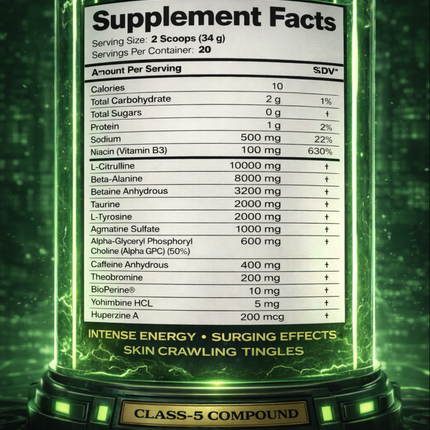 Alien 51 Labs SERUM-X Pre-Workout (US Import)
