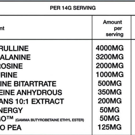 Top G Pre-Workout 30 Servings