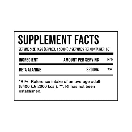 DNA Sports Beta Alanine 60 Servings