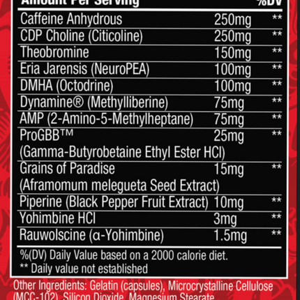 Nemesis Nutrition Psycho BURN Fat Burner (US Import)