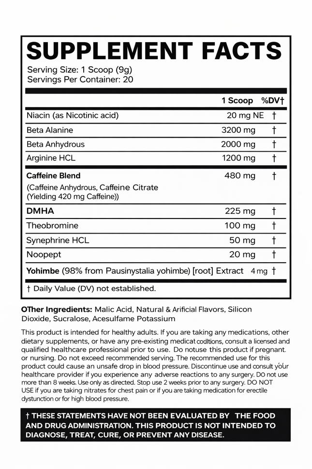 Nemesis Project HIVE Pre-Workout (US Import)