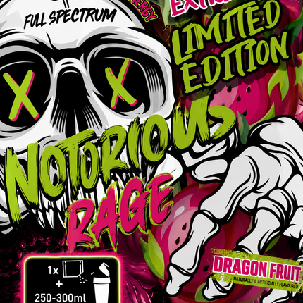 SAMPLE-DM: Full Spectrum Supplements N.O.TORIOUS Rage Extreme: Limited Edition Pre-Workout (Single Serving)