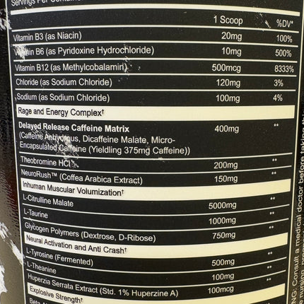 Afterdark Inhuman Pre-Workout