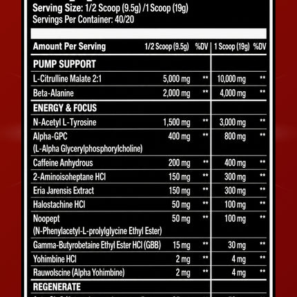 SAMPLE-DM: Project M x High Stim Ace - High Stim Hitter Extreme Pre-Workout (Single Serving)