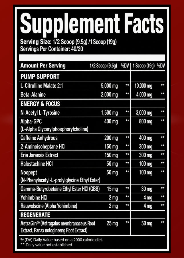 SAMPLE-DM: Project M x High Stim Ace - High Stim Hitter Extreme Pre-Workout (Single Serving)