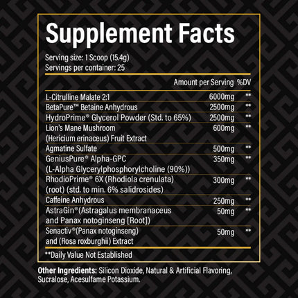 Historic Labs Pre-Workout