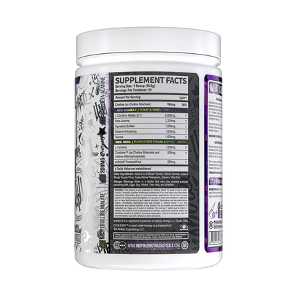 Inspired Nutraceuticals DVST8 NEO Essential Pre-Workout (US Import)