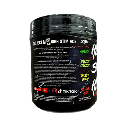Project M x High Stim Ace - High Stim Hitter Extreme Pre-Workout (US Import)
