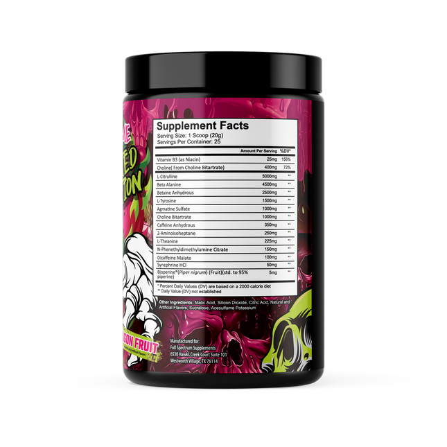 SAMPLE-DM: Full Spectrum Supplements N.O.TORIOUS Rage Extreme: Limited Edition Pre-Workout (Single Serving)