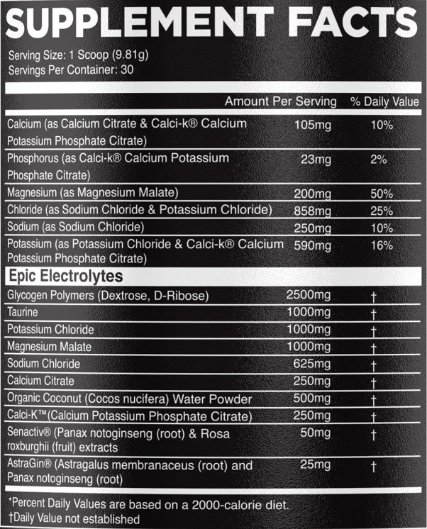 NUTRIFITT EPIC ELECTROLYTES