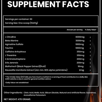 Krato Supps CERBERUS PRE: Elite Stim Junky Pre-Workout (US Import)