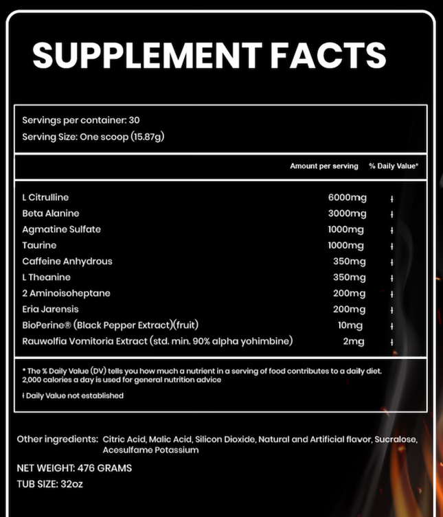 Krato Supps CERBERUS PRE: Elite Stim Junky Pre-Workout (US Import)