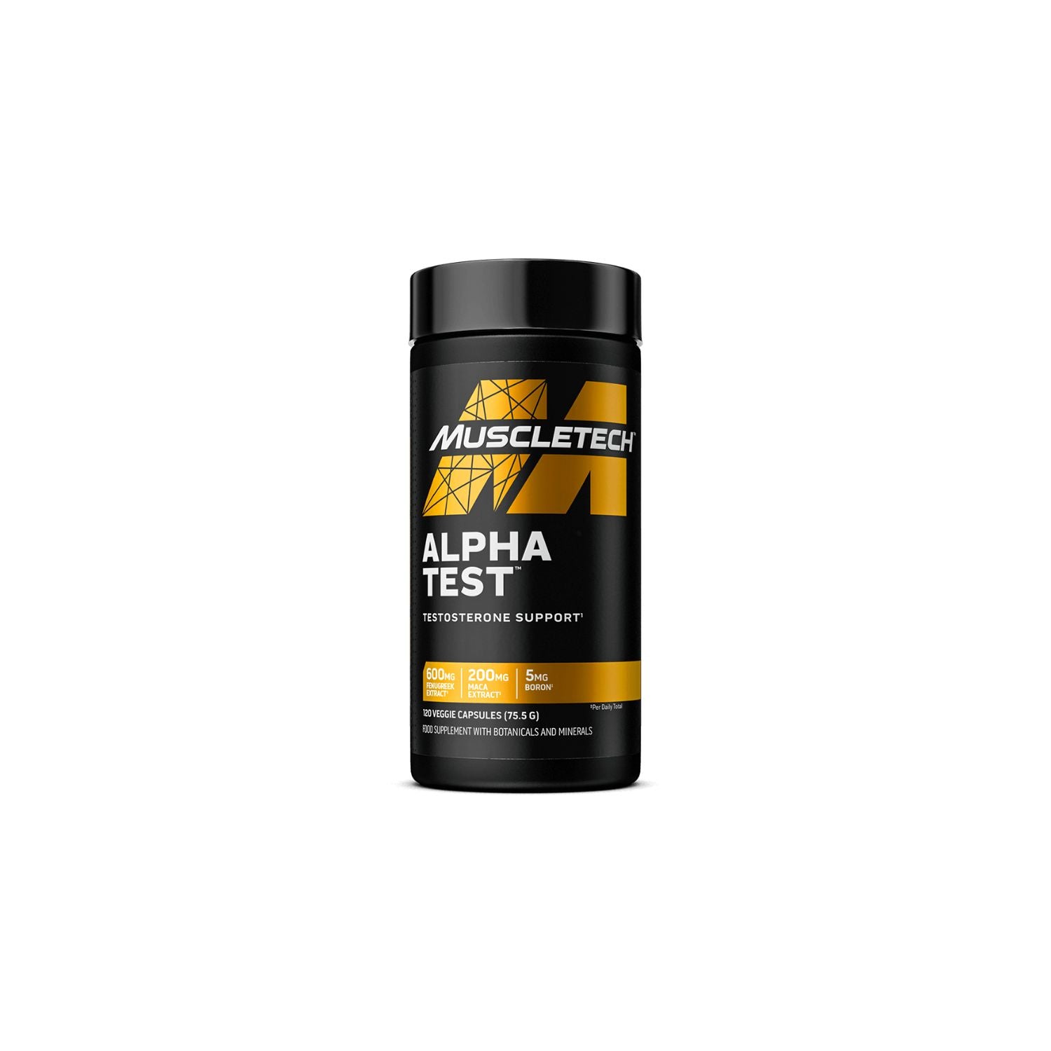 Muscletech Alpha Test MuscleTech Alpha Test 120 Veggie Caps | Natural Testosterone Support ...