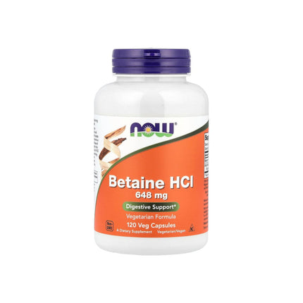 NOW Foods Betaine HCl 120 Veg Capsules