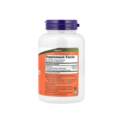 NOW Foods Betaine HCl 120 Veg Capsules