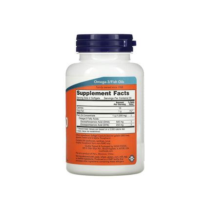 NOW Foods DHA-250 120 Softgels