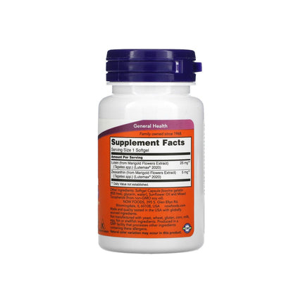NOW Foods Lutein & Zeaxanthin 60 Softgels
