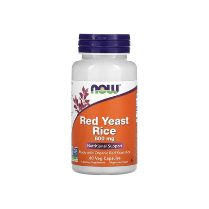 NOW Foods Red Yeast Rice 600mg 60 Veg Capsules