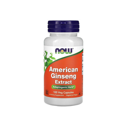 NOW Foods American Ginseng Extract 100 Veg Capsules (500 mg per Capsule)