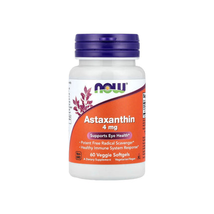 NOW Foods Astaxanthin 4mg 60 Veggie Softgels