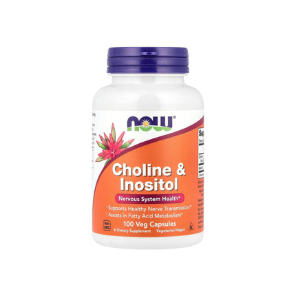 NOW Foods Choline & Inositol 100 Veg Capsules