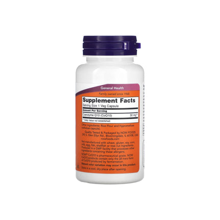 NOW Foods CoQ10 30mg 60 Veg Capsules