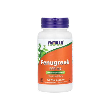 NOW Foods Fenugreek 500mg 100 Veg Capsules