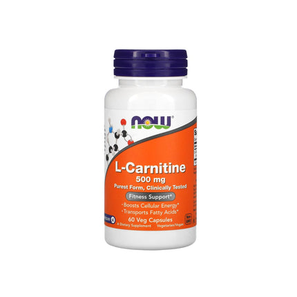NOW Foods L-Carnitine 500mg 60 Veg Capsules