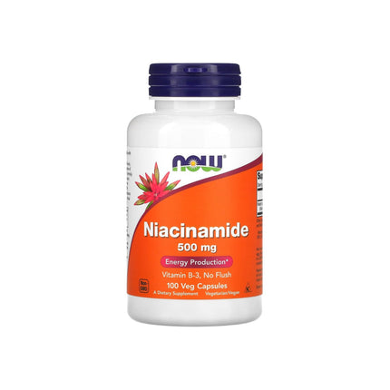 NOW Foods Niacinamide 500mg 100 Veg Capsules