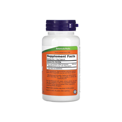 NOW Foods Olive Leaf Extract 500mg 60 vcaps