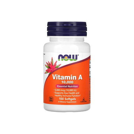 NOW Foods Vitamin A 3,000mcg (10,000 IU) 100 Softgels