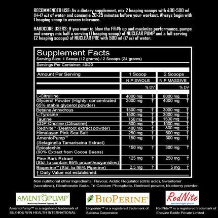 Peak Performance Labs Nuclear Pump