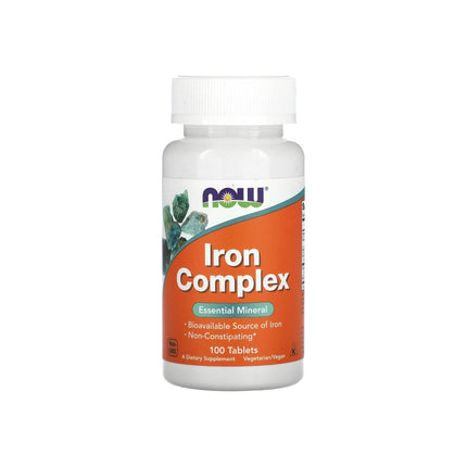 NOW Foods Iron Complex 100 Tablets