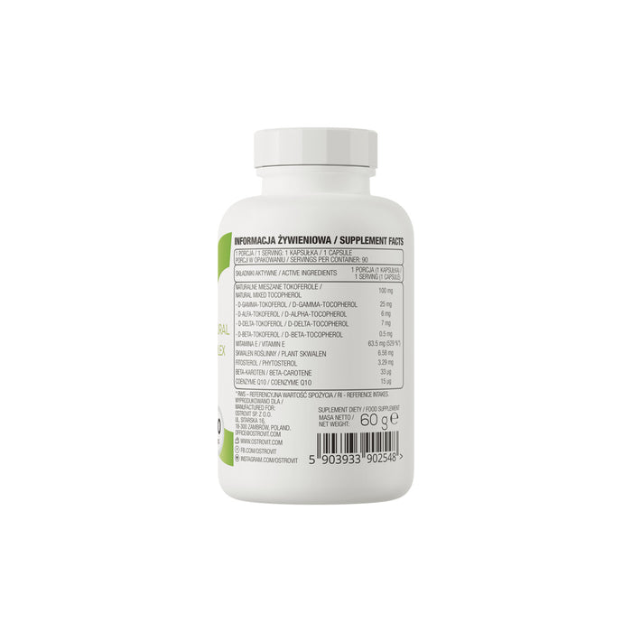 OstroVit Vitamin E Natural Tocopherois Complex 90 Caps