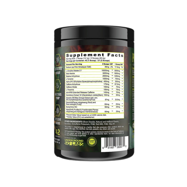 Panda Supps™ - PANDAMIC PRE-WORKOUT DRAGON'S BLOOD (US Import)