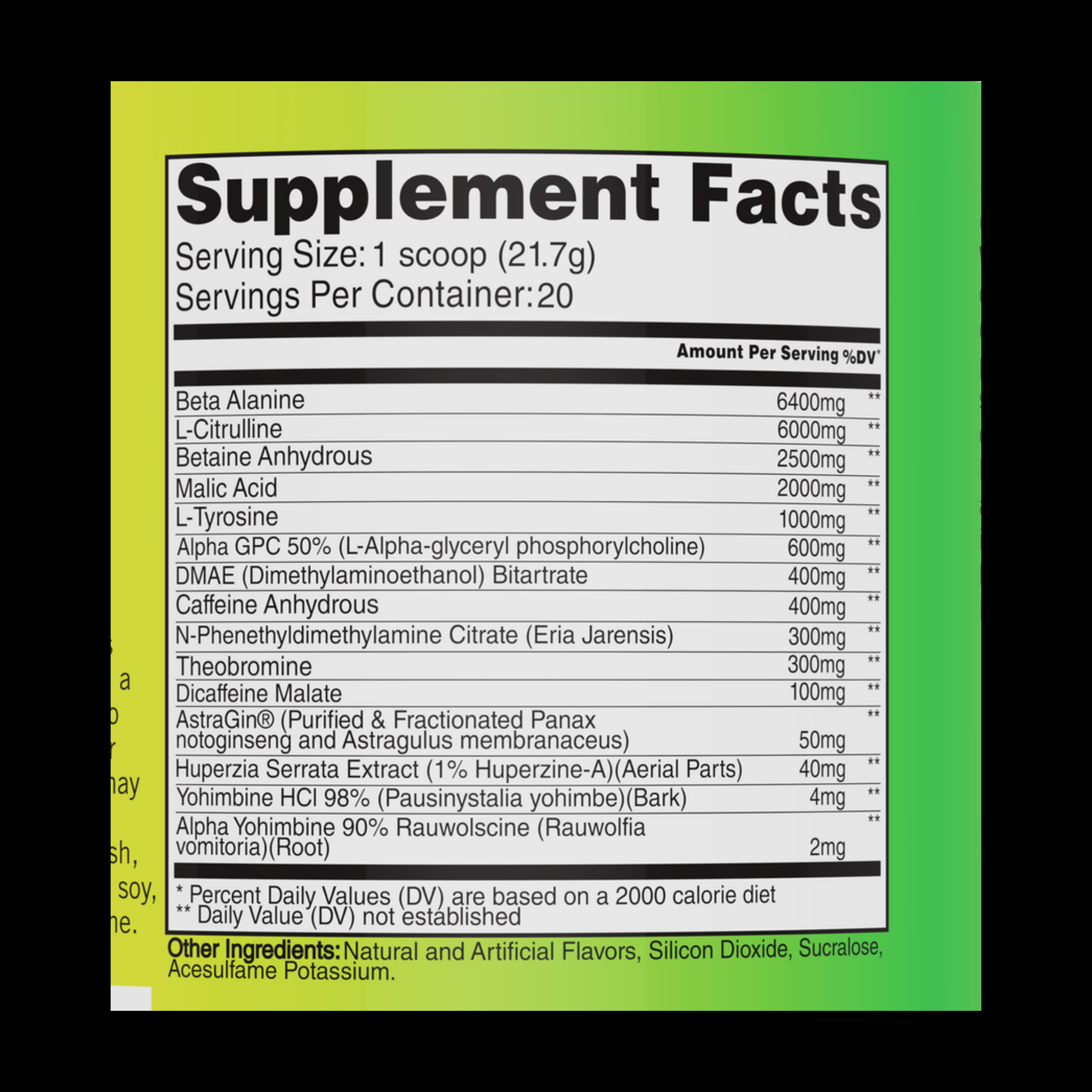 Quadphasic Pack Live Evolved Phasic Extreme High Stimulant Pre-Workout (US Import ...
