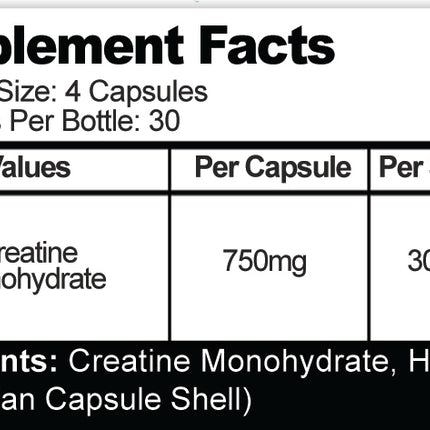 Sport Asylum Creatine Monohydrate 120 Caps