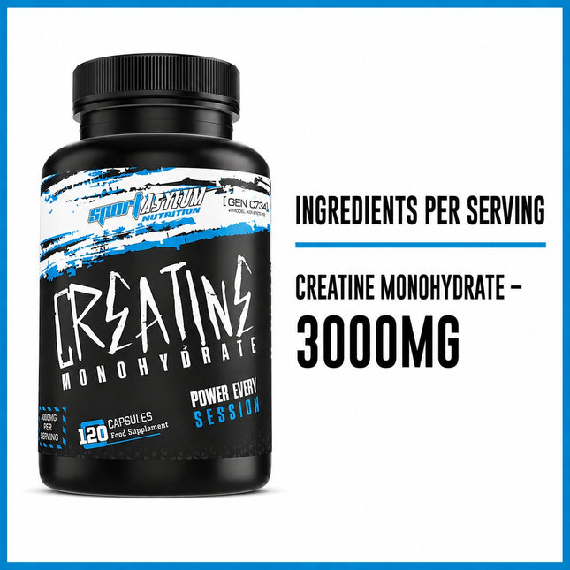 Sport Asylum Creatine Monohydrate 120 Caps