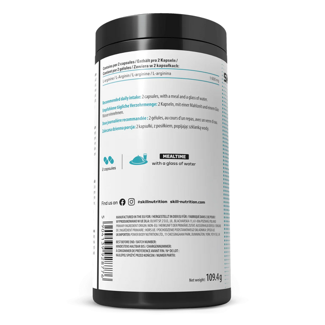 Skill Nutrition L-Arginine 1600 mg