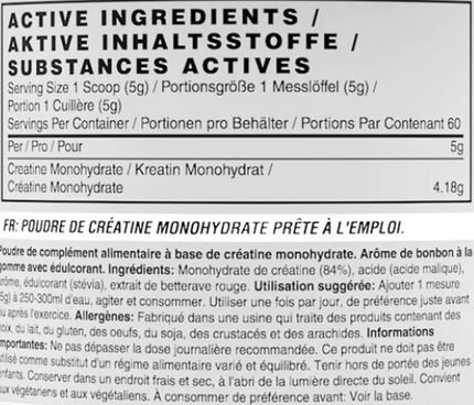Naughty Boy Flavoured Creatine 60 Servings
