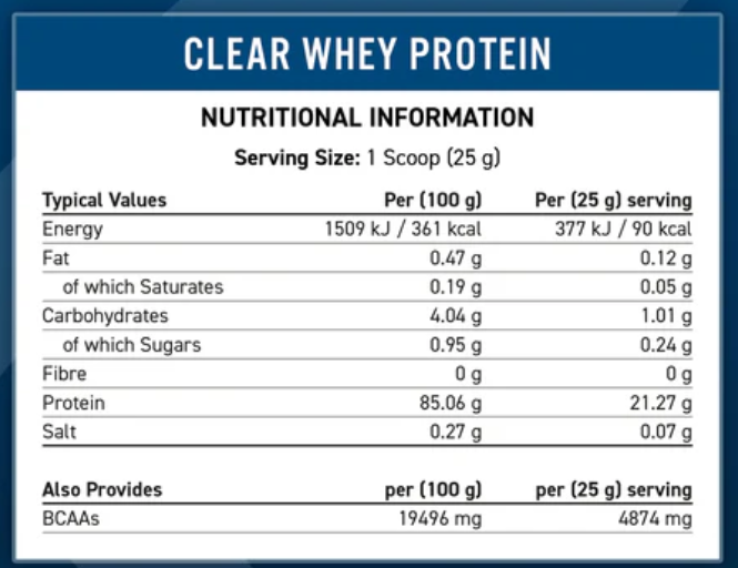 Applied Nutrition Clear Whey 875g