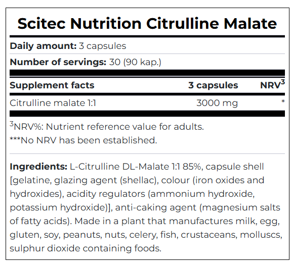 SciTec Nutrition Citrulline Malate 90 Caps