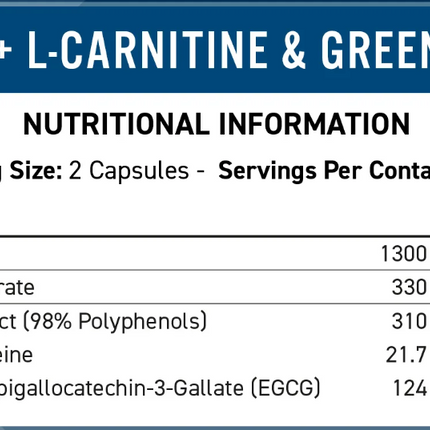 Applied Nutrition CLA + L-Carnitine & Green Tea 100 Capsules