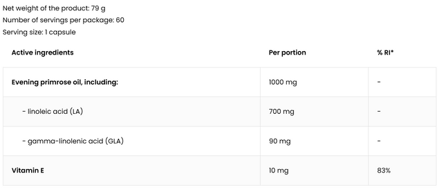 OstroVit Evening Primrose Oil 60 capsules