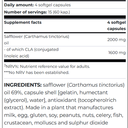 SciTec Nutrition CLA 60 softgel capsules
