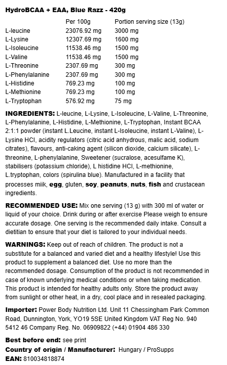 ProSupps HydroBCAA + EAA