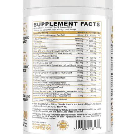 Panda Supps SKULL Pre-Workout (US Import)