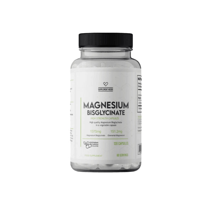 Supplement Needs Magnesium Bisglycinate 120 Capsules - BBE November 2025
