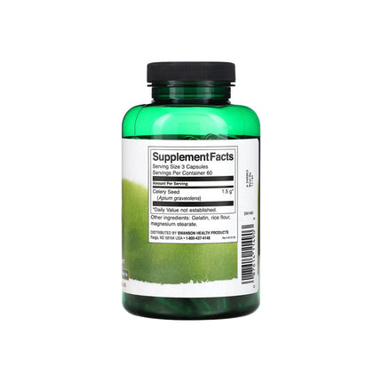 Swanson Celery Seed Maximum Strength 500mg 180 Capsules
