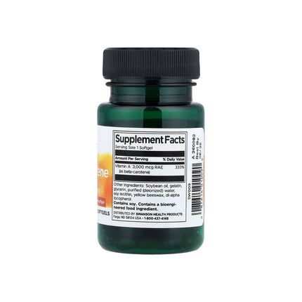 Swanson Beta Carotene 10,000 IU (3,000 mcg RAE) 100 Softgels